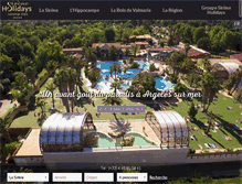 Tablet Screenshot of camping-lasirene.fr